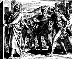 Jesus heals two blind men - 19th century - Julius Schnorr