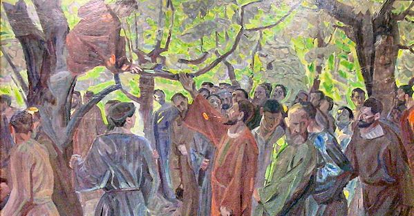 Zacchaeus (Kristus og Zakæus) - 1913 - Niels Larsen Stevns 1864-1941