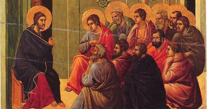 Christ Taking Leave of the Apostles - ~1310 - Duccio (1260–1318) 