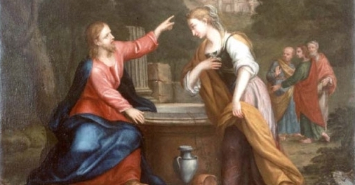 Giacomo Franceschini - Gesù e la Samaritana al pozzo - 17th or 18th century